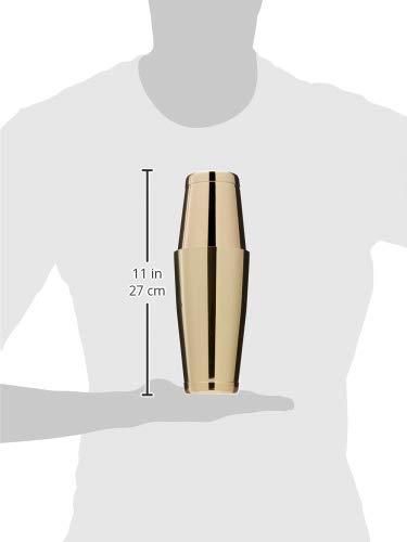 Coctelera Boston Gold Speakeasy de 800 ml para evitar goteos al agitar 4
