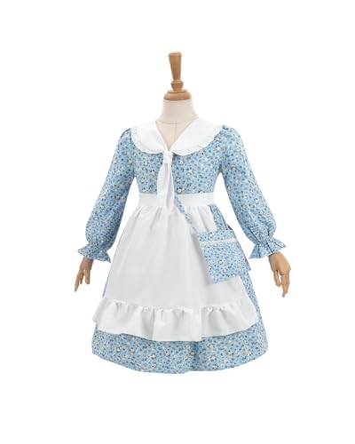 Vestido colonial para niñas estilo Laura Ingalls Wilder miniatura 6