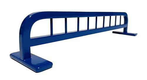 FLVFF Fingerboard Rail Bike Rack Metal Solid Steel Grind Rails Ramp and Skate Parks (BR2) (Blue)