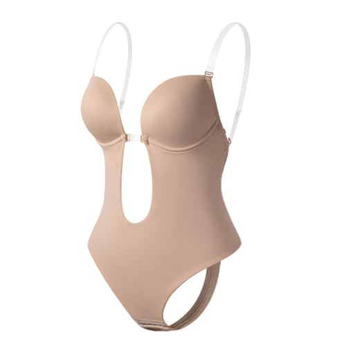 SPI LOVELY IDEAS - Body Tanga espalda descubierta, Sujetador, Lencería mujer moldeadora, sexy y ajustable.