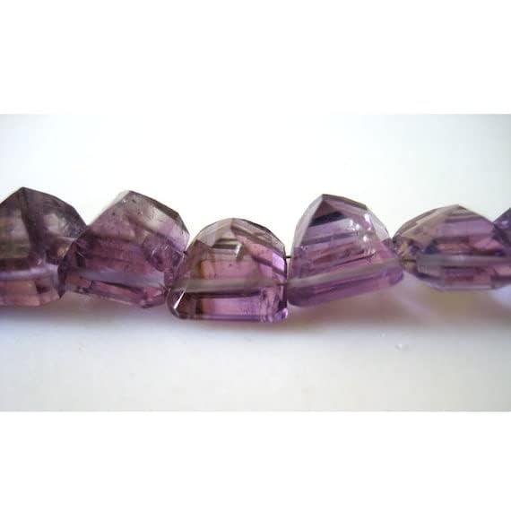 Amethyst Nuggets LKBEADS taille pyramide step cut de 13x10mm à 11x9mm - 4