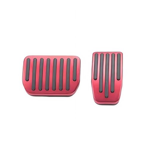 BlissfulAbode Mejora tu conducción con las cubiertas de aluminio para pedal Tesla para el modelo Y y para el modelo 3 2017 2025, diseñadas para mayor durabilidad, color rojo