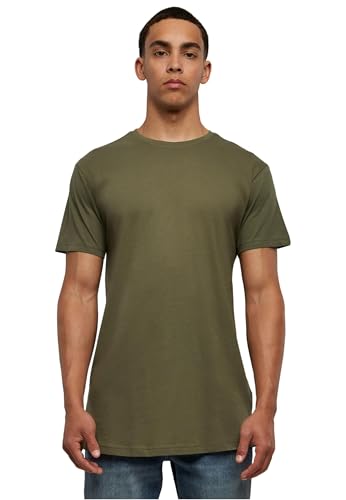 Preisvergleich Produktbild Urban Classics Herren Shaped Long Tee T-Shirt, Grün (olive), L
