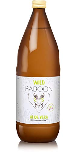 Premium Aloe Vera 100% Bio Direktsaft, 1200mg Aloverose, Trinkgel, DE-ÖKO-006 (1)