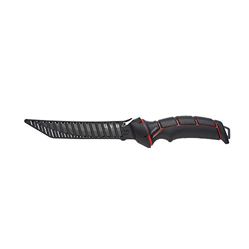 Ugly Stik Ugly Tools 7 Inch Serrated Knife, Fishing Fillet Knife For Anglers, Sharp Trailing Point Serrated Stainless Steel Blade, Non-Slip Grip Handle #TOP2