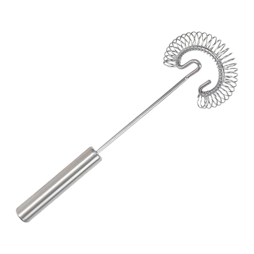 Petit Fouet | Batteur Spiral en Acier Inoxydable - Outil Pour Mélanger Les Œufs Et Mousser Le Lait,Pour Mélanger, Remuer, Fouetter, Battre, Cuisine, Pique-nique, Camping, Maison, Pâtisserie, Chefs