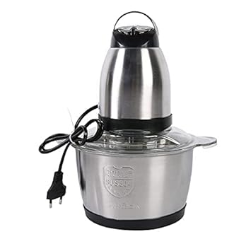 Envop Stainless Steel Electric Meat Grinders with Bowl for Kitchen Food Chopper, Meat, Vegetables, Onion Garlic Slicer Dicer, Fruit and Nuts Blender 3L