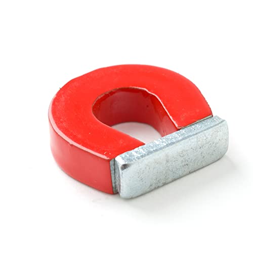 Dowling Magnets Alnico Horseshoe Magnet (1" H), Red, Includes Kepper, Multicolor #TOP3