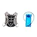 Menolana Hydration Backpack Water Daypack with 2L Hydration Bladder Rucksack Vest Hydration Pack for Running Camping Race Biking, Black