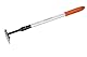 BLACK+DECKER Gartenrechen 5-Zahn - Verstellbar von 66 bis 100 cm - Karbonstahl, Fiberglas und PVC - Orange/Schwarz