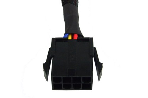 Phobya Extension Cable, 8-Pin Atx Psu Or Eps12V, 45Cm, Sleeved, Black #TOP1