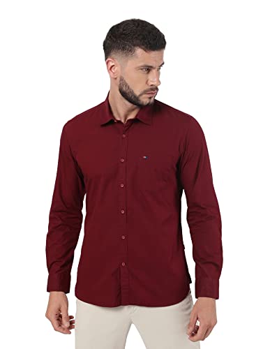 Image of Arvind AD Men White Slim Fit Shirt
