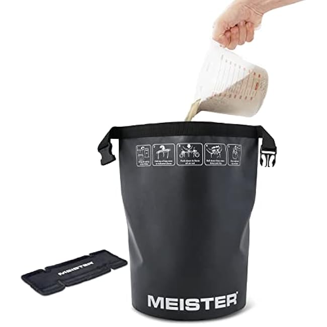 Meister BEAST Portable Sand Kettlebell - Soft Sandbag Weight - 25lb / 11.3kg - Black