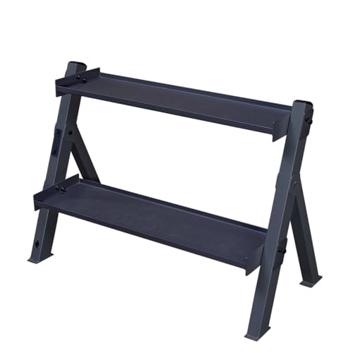 Body-Solid (GDKR100B) 3-Tier Kettlebell Rack - Compact, Durable Kettlebells Weight Stand for Home Gym, Fits 5-80 lb. Kettle bells