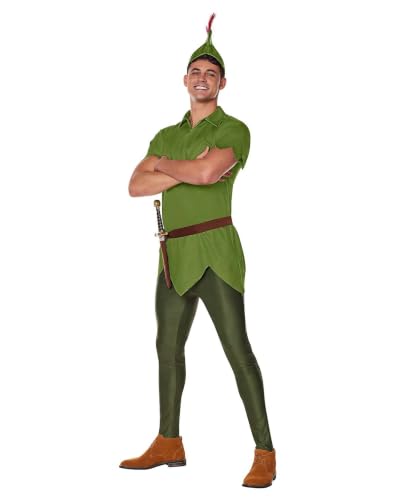 Spirit Halloween Disney Adult Peter Pan Costume - L | Officially Licensed | Couples Costumes