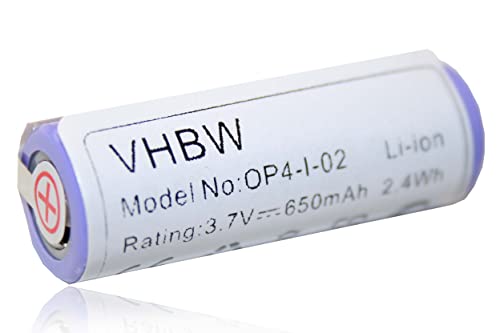 vhbw Batterie compatible avec Braun Oral-B Smart 6, Genius 6000, Genius 8000, Genius 9000 rasoir tondeuse électrique (650mAh, 3,7V, Li-ion)
