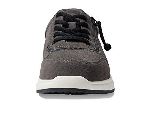 Image of BILLY Footwear Comfort Jogger Shoes for Men - Faux Suede Leather Upper - Padded Collar - Mesh and PU Lining Grey Suede 9.5 W