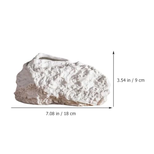 Vase en céramique blanc stable pour sublimer les fleurs sans risque de chute - 3