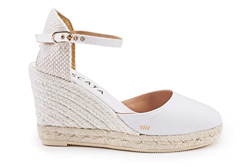 Image of VISCATA Satuna Women's Sandals Espadrille Canvas Buckle Wedges