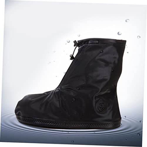 Cubiertas antideslizantes para zapatos impermeables, protectores gruesos para botas, fundas resistentes para calzado con correa de cierre miniatura 5