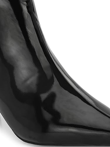 Image of EL PASO Women's Faux Leather High Heel Formal Chelsea Boots