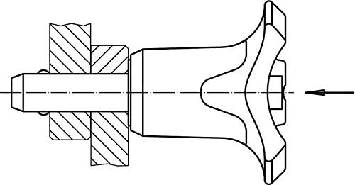 HALDER 22380.0306 Kugelsperrbolzen, selbstsichernd, mit Kombigriff, ausscheidungsgehärtet Ball Locking Bolts, Gray, d1=6 mm / l1=30 mm - Image 4