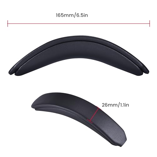 Lukvcoe funda de diadema para Bose QuietComfort 25 (QC25), negra | Ajuste perfecto, instalación rápida sencilla, alivio de presión, durabilidad mejorada, ergonómica, para sesiones largas, cuero proteinado miniatura 7