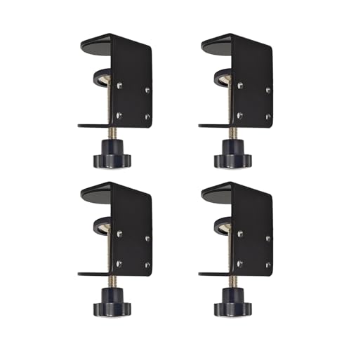 Image of Small C Clamps 2 Inch with 4 Small Holes in the Back, 4-Pack Adjustable Desk C-Clamp for Range 0.39 inch~2 inch, Versatile Clamp for Brake, Parts Assembly, Fastening, Welding, Woodwork, Metal Work