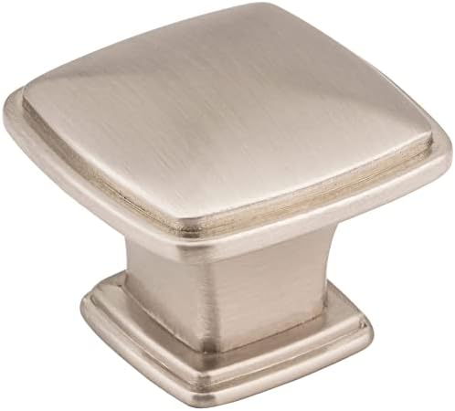 Jeffrey Alexander 1091SN Milan Plain Square Knob, Nickel