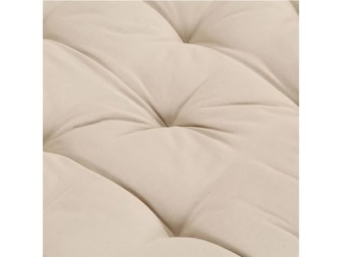 Image of ATOOTFUSION Cotton Box Mattress, 5-Inch Thick, Soft Foldable Floor Mattress Medium Firm, Single Bed Size 72x30X5 Inches (Off White)