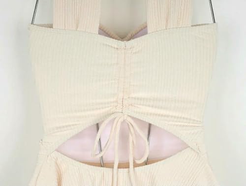Maillot de bain une pièce côtelé galbant avec décolleté cœur chic - 6
