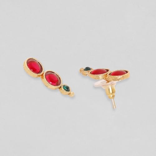 Image of Rubans Necklace Set Gold Plated Traditional Stylish Jewellery Gift for Women & Girls
