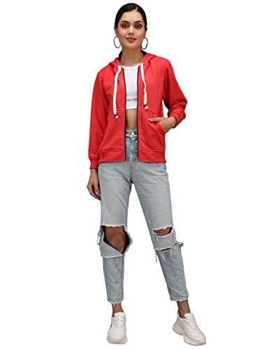 Image of eKools� Women's Fleece Winters Hoodie Sweatshirt Zipper with Pockets (Flee1 Series)