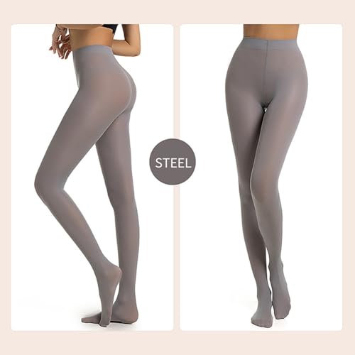 Image of Womens 40 Den Opaque Control Top Tights, High Waist Pantyhose