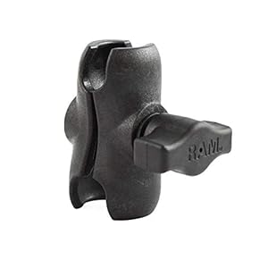 RAM Mounts RAP-B-201U-A Composite Double Socket Arm – Short Arm Compatible with B Size 1″ Ball Components