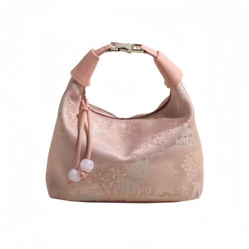 Image of Crescent Crossbody Shoulder Bag, Tote Handbag for Women, Sling Hobo Purse with Chain Strap
