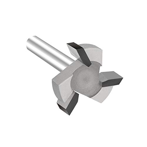 CNC Spoilboard Surfacing Router Bit 1/4 Inch Shank Durable Carbide Tipped by SILIVN - 1 Pack