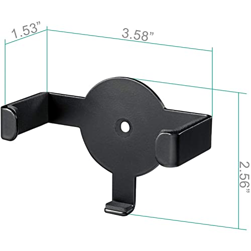 Image of Metal Wall Mount Echo Dot 2nd Generation Holder Bracket Case Stand for Smart Home Speaker Assistant (SWM-EH-02B), 2 Packs, Black by WALI