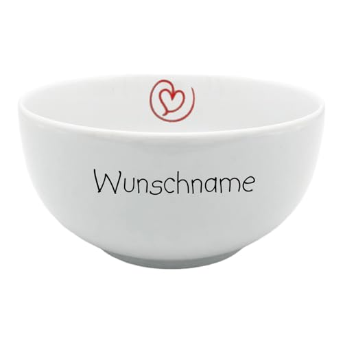 Doriantrade Teller Müslischale Tasse Frühstücksservice mit Name...