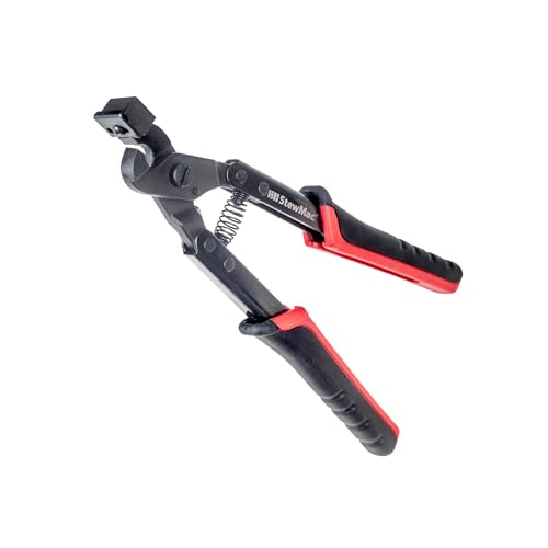 StewMac Deluxe Fret Tang Nipper 2257 for Guitar and Bass – For Bound and Unbound Fingerboards – Adjustable Depth Stop and Interchangeable Inserts