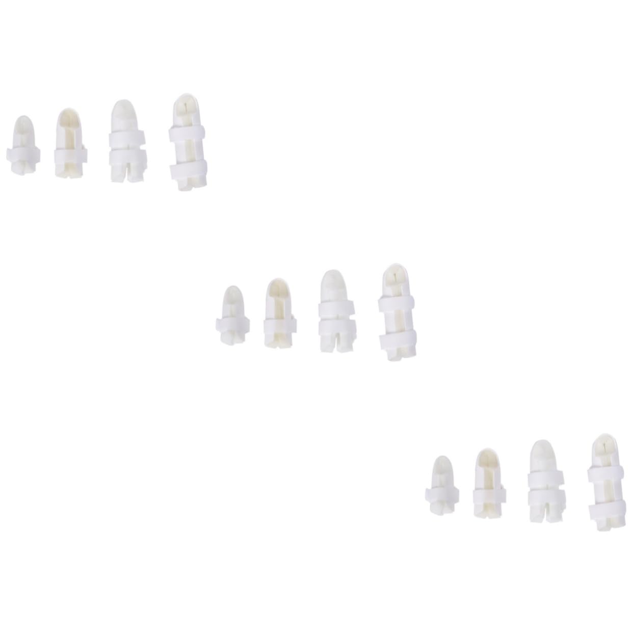 Didiseaon 3sets Splints for Fingers Thumb Splint for Thumb Thumb Brace Thumb Splints Splints Support Brace Protective Splint for Retainer Holder White 4pcs*3