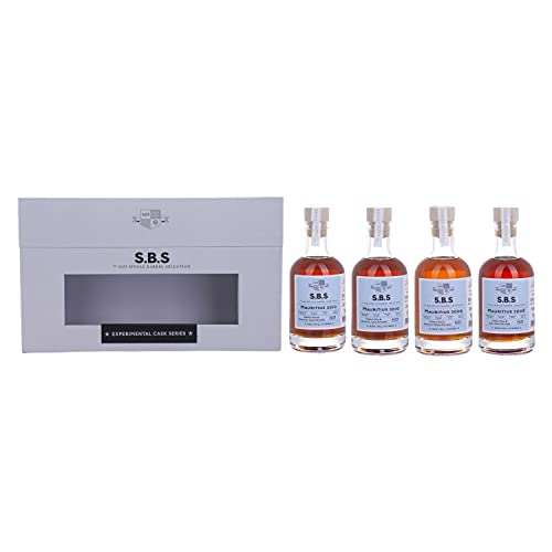 1423 World Class Spirits S.B.S MAURITIUS Experimental Cask Series 2008/2009/ 2010 51,5% Volume 4x0,2l in Geschenkbox Rum