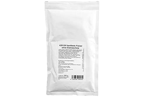 Hobbybäcker – Vanille-Eispulver (200 g), Speiseeispulver ohne Eismaschine, intensiver Geschmack nach Bourbonvanille