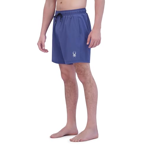 Spyder Men's Swim Trunks, Stretch, Quick-Dry, 7-inch Board Shorts, UPF 50+, Brief Liner2