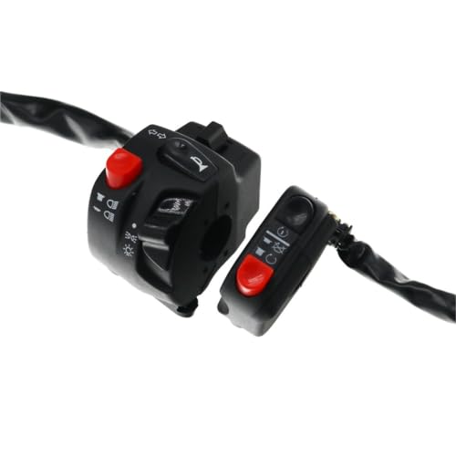 Interruptor controlador de manillar de arranque 22mm con boton de bocina moto derecho 2