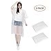 Elebor Emergency Waterproof Disposable Rain Ponchos - 10 Pack Portable Family Journey Rain Ponchos for Adults Men and Women, Perfect for Disney, Can Cover The Backpack, Thicked (White Clear)