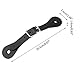 Zerodis Spur Strap, 1 Paar handgefertigte Leder Equestrian Spur Strap Cowboy Outfit Stiefel(schwarz)