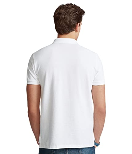 Image of POLO RALPH LAUREN Custom Slim Fit Mesh Polo White MD