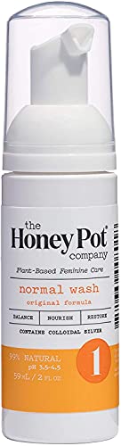 The Honey Pot Normal Wash Travel Size 2 Fl Oz - Natural, Herbal Feminine Wash for Travel Pack, for Normal Skin Types