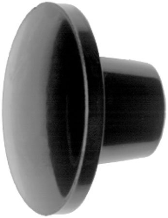 1 3/8 Dia, 1/4-20 thds, Push - Pull - Lift Plastic Knob w/Black Phenolic Brass Insert (1 Each)